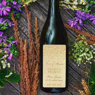 The Vintage Glam Gold Confetti Wedding Collection