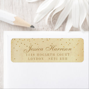 The Vintage Glam Gold Confetti Wedding Collection