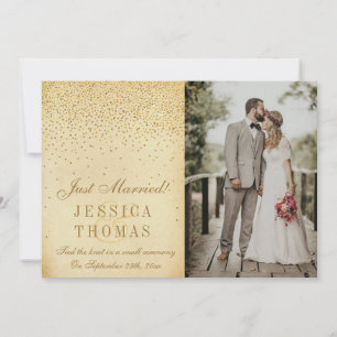The Vintage Glam Gold Confetti Wedding Collection Announcement