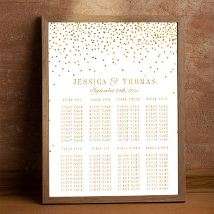 The Vintage Glam Gold Confetti Wedding Collection Poster