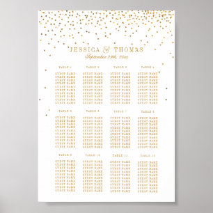 The Vintage Glam Gold Confetti Wedding Collection Poster