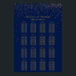 The Vintage Glam Gold Confetti Wedding Collection Poster<br><div class="desc">The Vintage Glam Gold Confetti Wedding Collection - Seating Chart.

*Please note that Zazzle only sells printed products,  therefore this item does not include any real glitter or foil materials.</div>