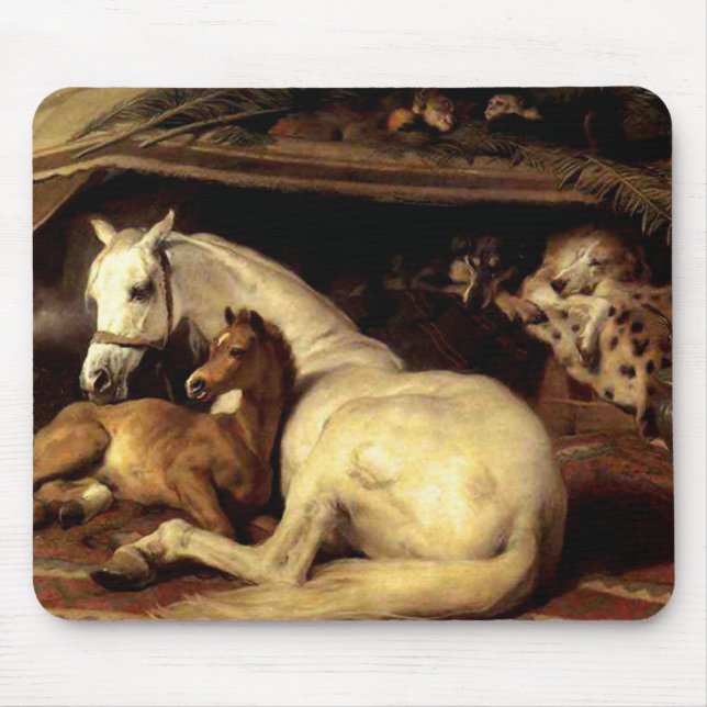 The Vintage Horse Mouse Mat (Front)