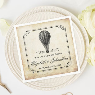 The Vintage Hot Air Balloon Wedding Collection Napkin
