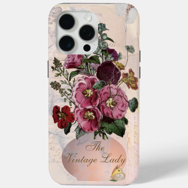 The Vintage Lady Vase Case-Mate iPhone Case (Back)