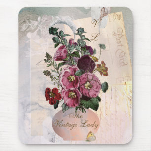 The Vintage Lady Vase + Monogram Mouse Mat