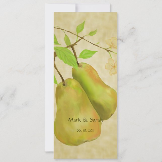 The Vintage Perfect Pear II Invitation (Front)