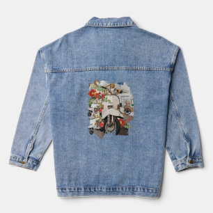 The Vintage Scooter Collage Denim Jacket