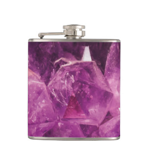The Violet Crystal Hip Flask