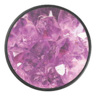 The Violet Crystal Hockey Puck