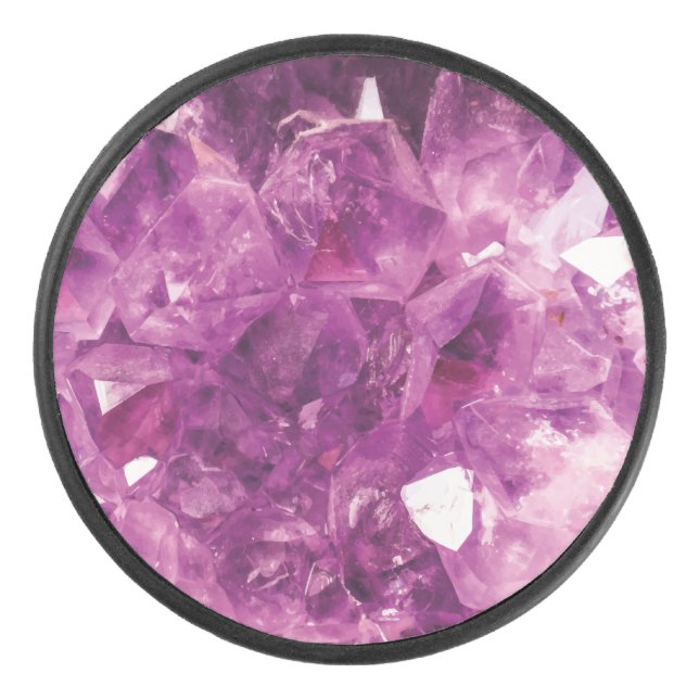 The Violet Crystal Hockey Puck (Front)