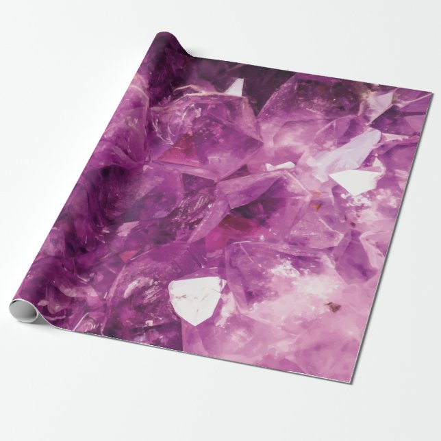 The Violet Crystal Wrapping Paper (Unrolled)