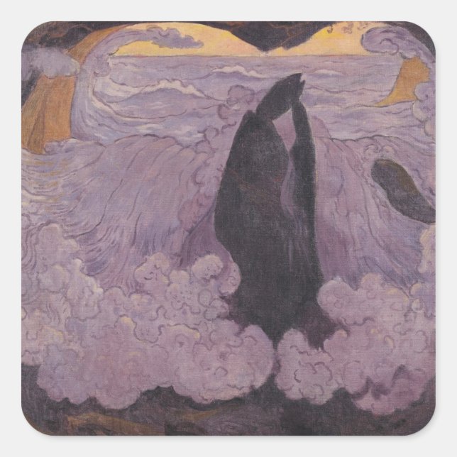The Violet Wave, c.1895-6 Square Sticker (Front)