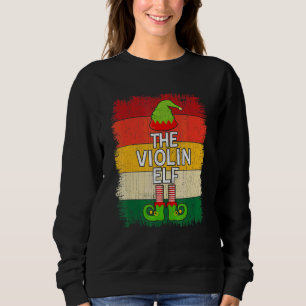 The Violin Elf Matching Group Christmas Party Paja Sweatshirt