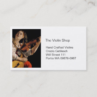 The Violin Player Business Card