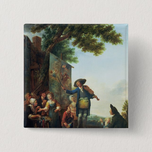 The Violinist 15 Cm Square Badge (Front)