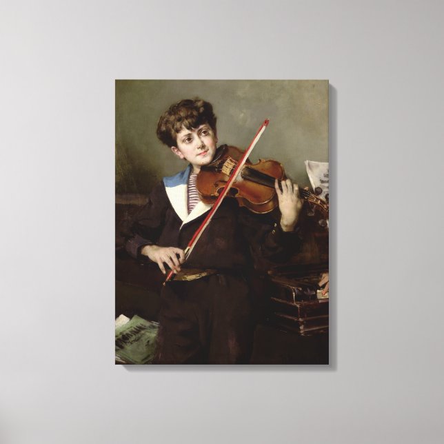 The Violinist Canvas Print (Front)