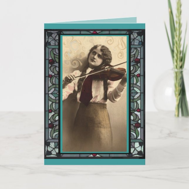 The Violinist Card (Front)