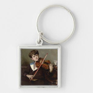 The Violinist Key Ring