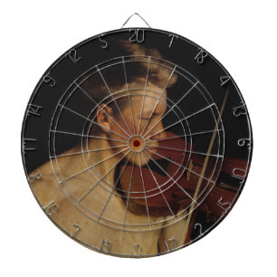 The Violinist (Male Musician) (by Pekka Halonen) Dartboard
