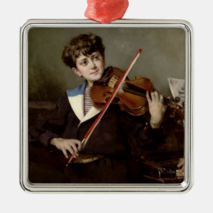 The Violinist Metal Tree Decoration