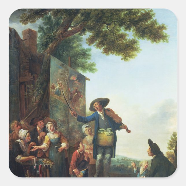 The Violinist Square Sticker (Front)