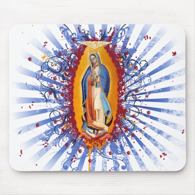 The Virgen de guadalupe! Look closer... Mouse Mat (Front)