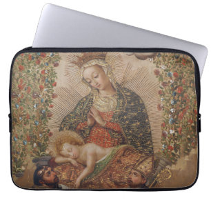 The Virgin Adoring the Christ Child Christmas Laptop Sleeve