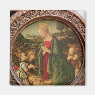The Virgin Adoring the Christ Child Magnet