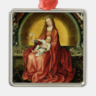 The Virgin and Child 2 Metal Tree Decoration