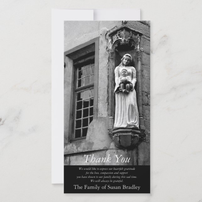 The Virgin and Child 2 Sympathy Thank you (Front)