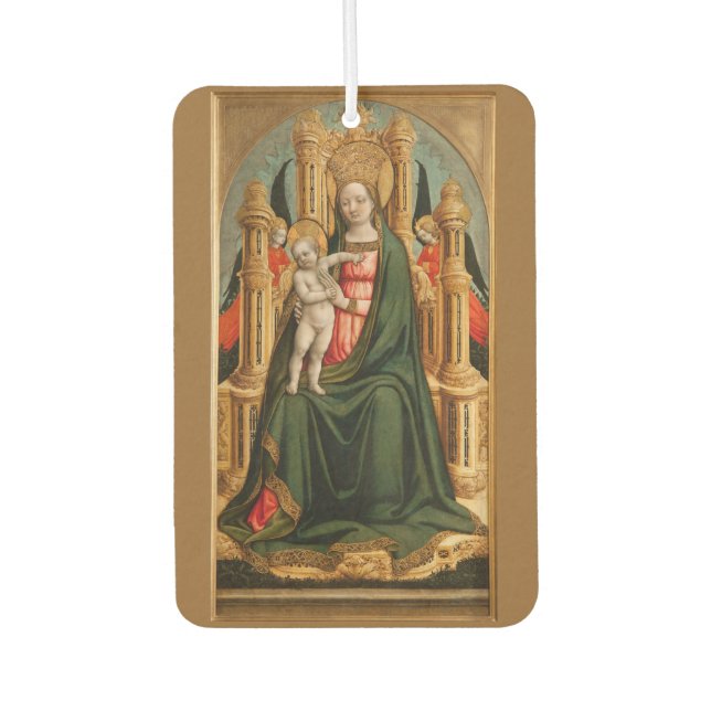 “The Virgin and Child” art custom air freshner Car Air Freshener (Front)