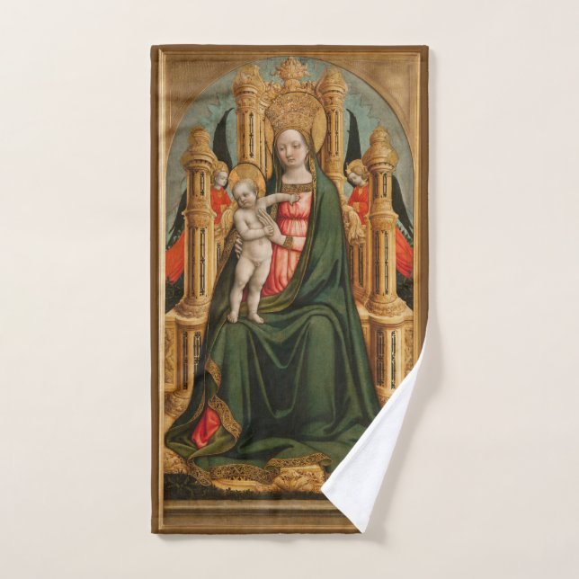 "The Virgin and Child" art hand towel (Hand Towel)