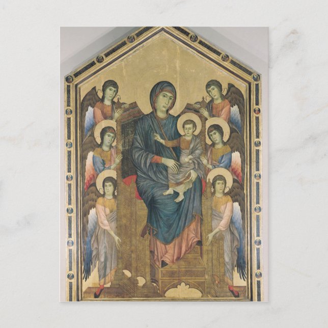 The Virgin and Child in Majesty Postcard (Front)