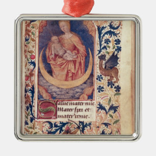 The Virgin and Child Metal Tree Decoration