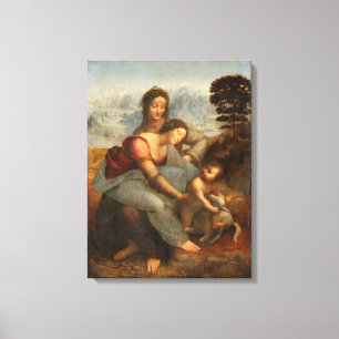 The Virgin and Child Saint Anne Leonardo da Vinci Canvas Print