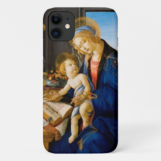 The Virgin and Child, Sandro Botticelli Case-Mate iPhone Case (Back)