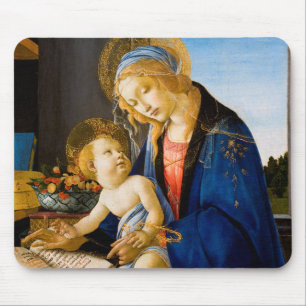 The Virgin and Child, Sandro Botticelli Mouse Mat