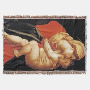 The Virgin and Child Throw Blanket