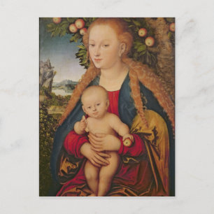 The Virgin and Child under an Apple Tree Postcard