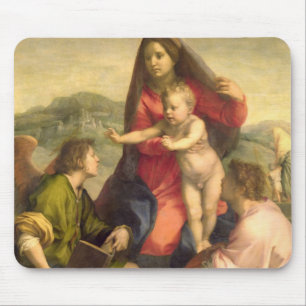 The Virgin and Child with a Saint and an Angel, c. Mouse Mat