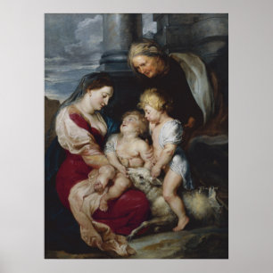 The Virgin and Child with Saint Elizabeth and Sain Poster