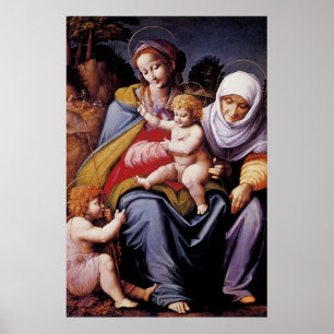The Virgin and Child with Saint Elizabeth Poster