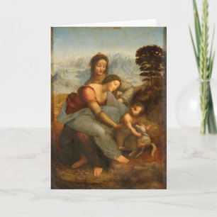 The Virgin and Child with St. Anne by Da Vinci Card