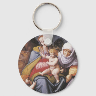 The Virgin and Child with St Elizabeth Key Ring