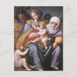 The Virgin and Child with St Elizabeth Postcard