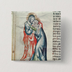 The Virgin and Christ, from the Passion of 15 Cm Square Badge