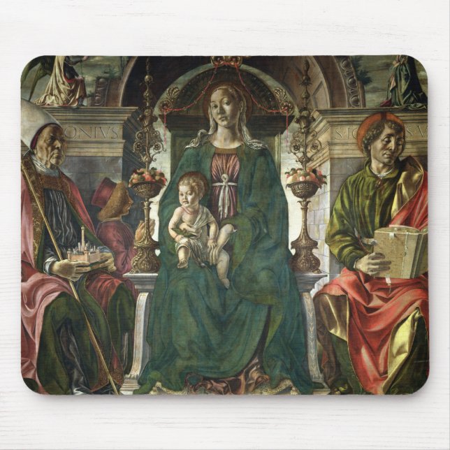 The Virgin and Saints, 1474 Mouse Mat (Front)