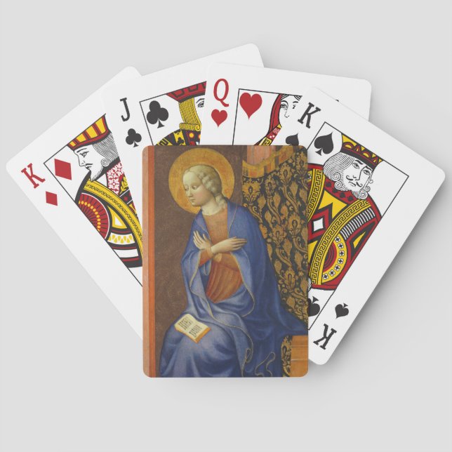 The Virgin Annunciate, c. 1430 (tempera on panel) Playing Cards (Back)