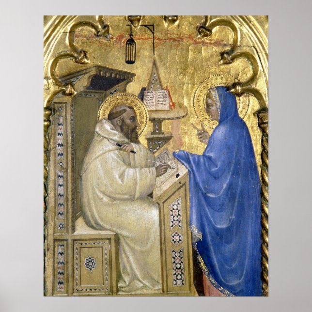 The Virgin appearing to St. Bernard, detail from a Poster (Front)